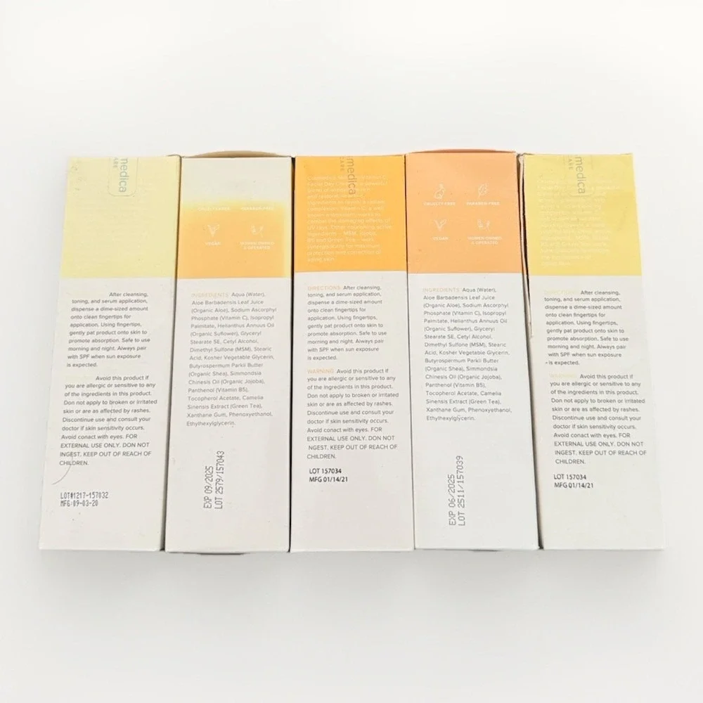 Cosmedica Skincare Vitamin C Facial Day Cream 2 Oz Lot‎ Of 5 EXP READ